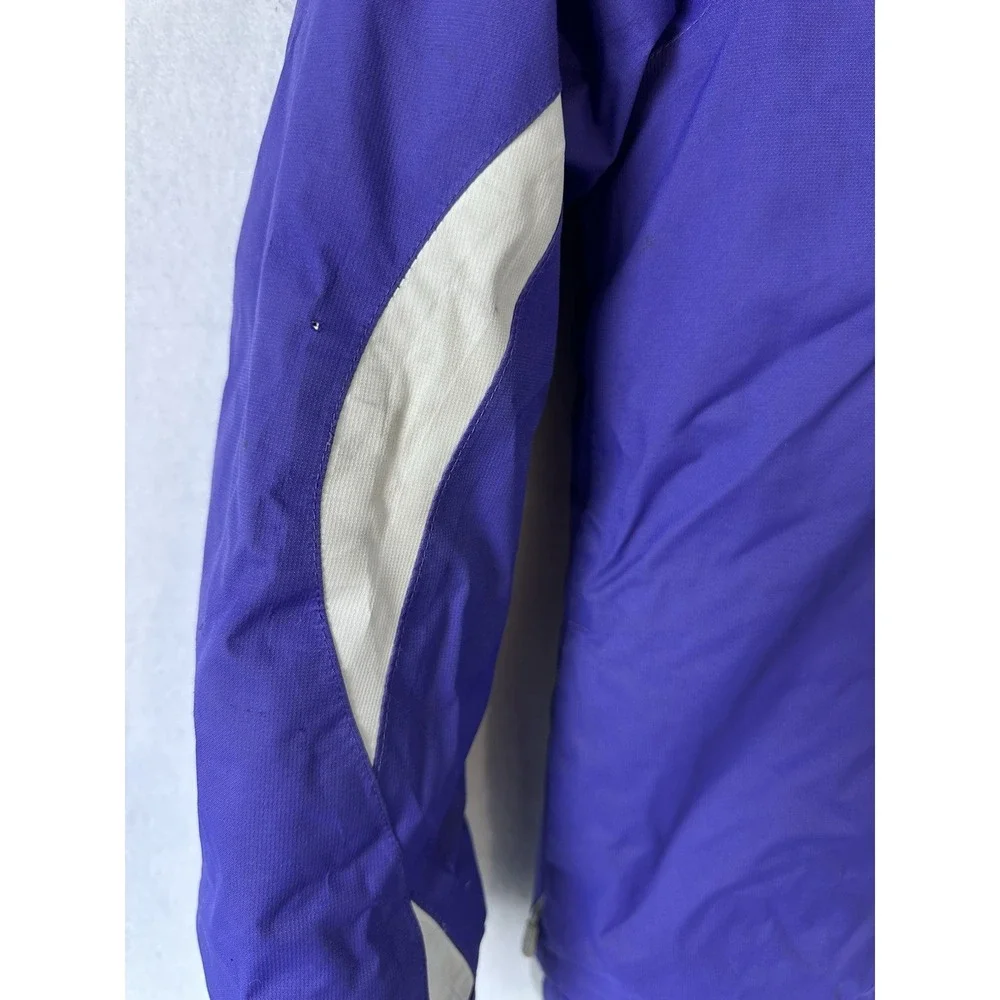 LL Bean Hooded Jacket Girl's M 10-12 Purple Thinsulate